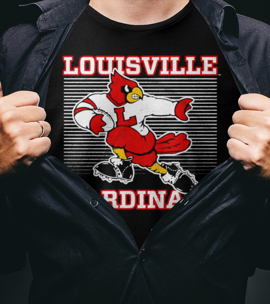 Louisville Cardinals Football Bird Heisman T-Shirt
