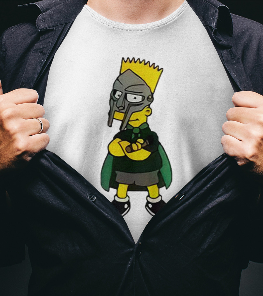Mf Doom Bart Simpson Mask Crossover Collaboration T-Shirt