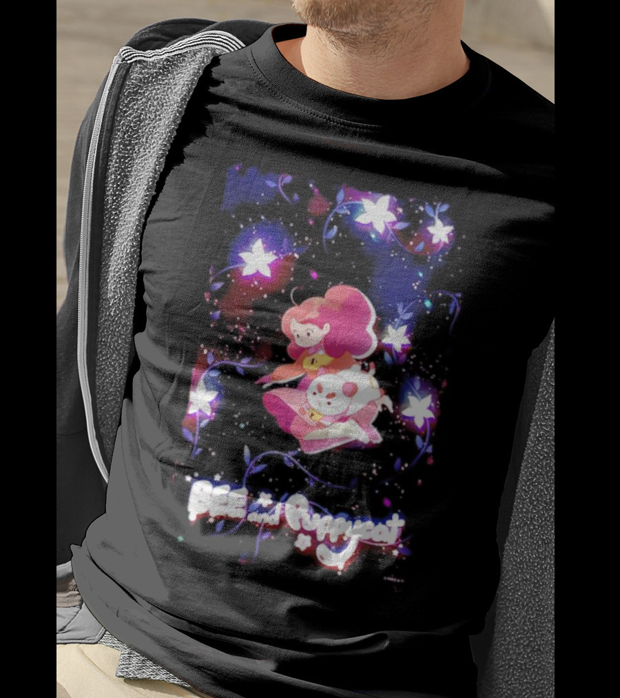 BEE And Puppycat Space Flowers Cosmic Adventure T-Shirt