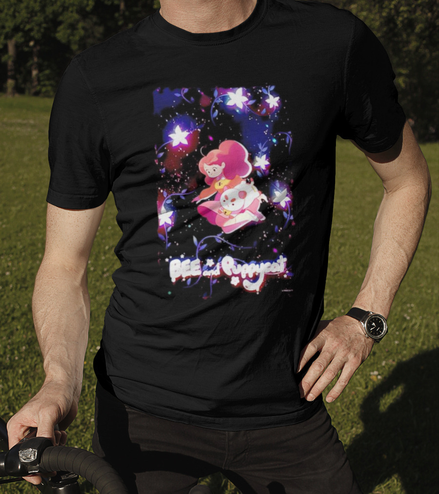 BEE And Puppycat Space Flowers Cosmic Adventure T-Shirt