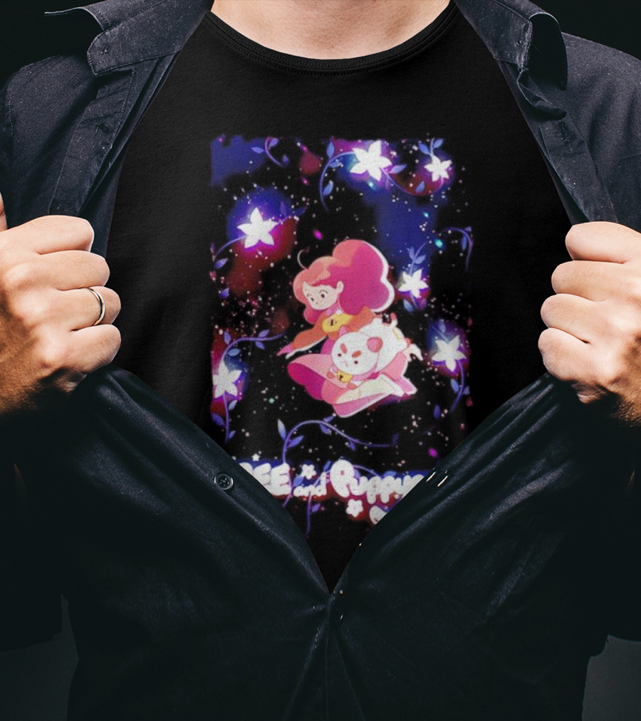 BEE And Puppycat Space Flowers Cosmic Adventure T-Shirt
