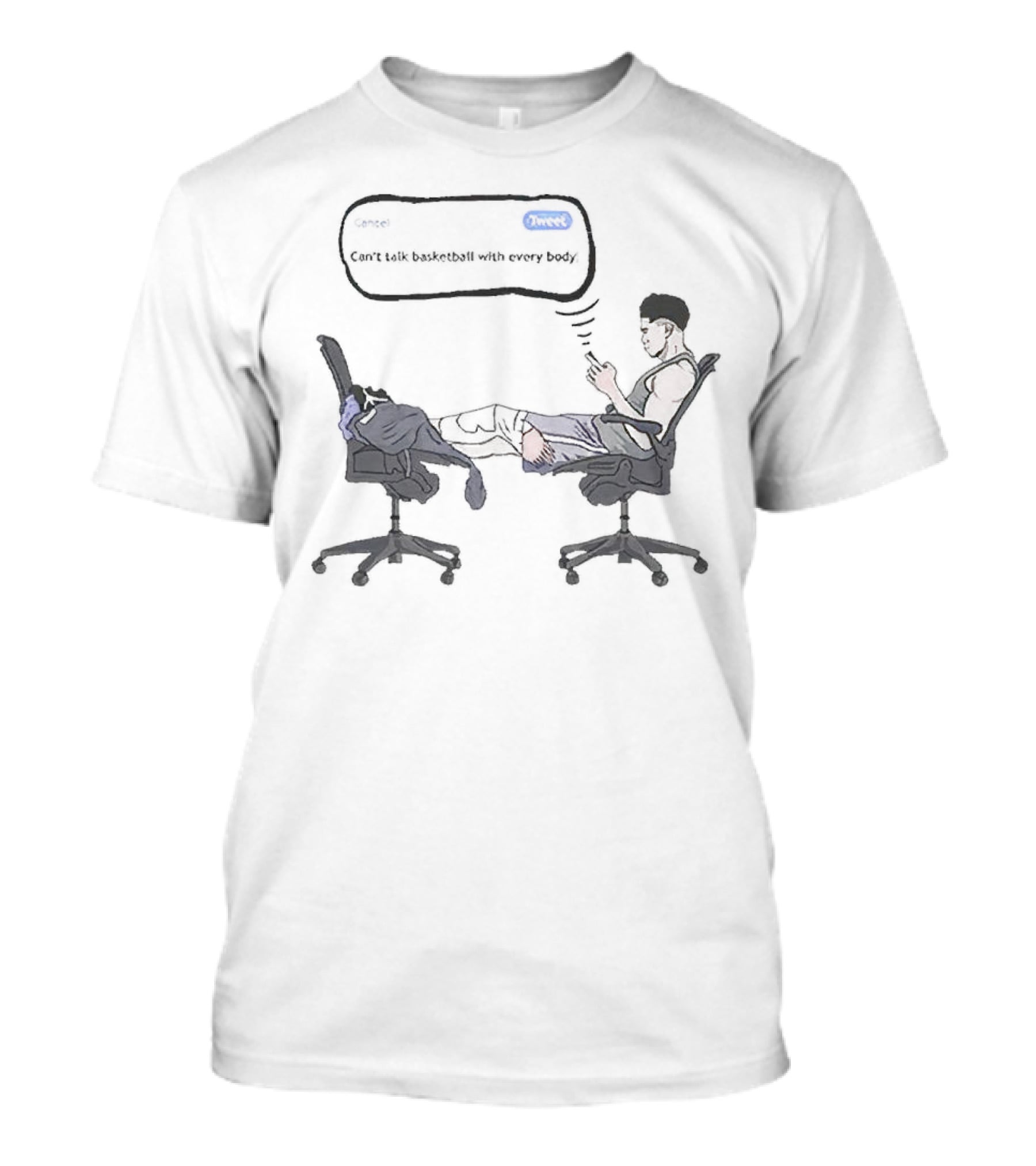 Devin Booker Text Can't Talk Basketball With Everybody T-Shirt