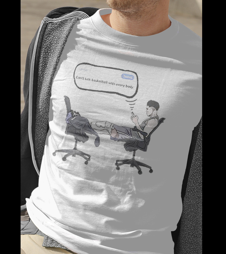 Devin Booker Text Can't Talk Basketball With Everybody T-Shirt