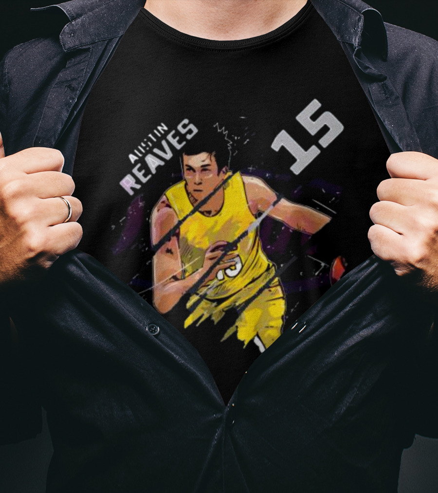 Austin Reaves 15 Los Angeles Lakers Basketball Player T-Shirt