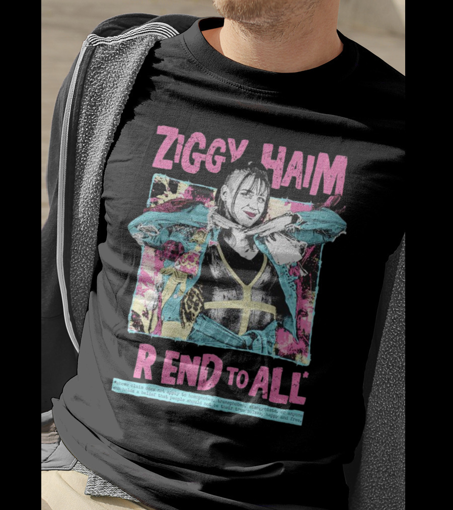 Ziggy Haim Friend To All Vibrant Portrait With Message T-Shirt