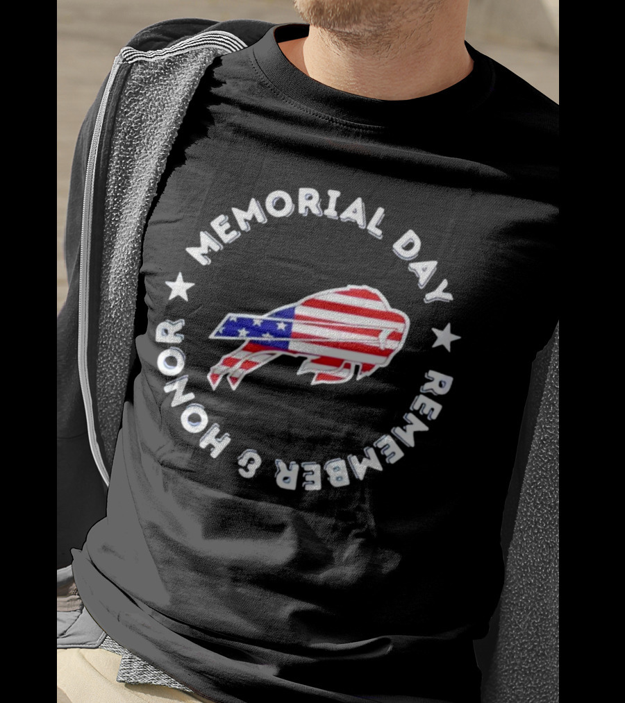 Buffalo Bills Memorial Day Remember And Honor T-Shirt