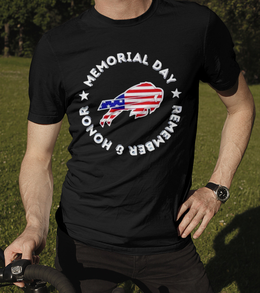 Buffalo Bills Memorial Day Remember And Honor T-Shirt