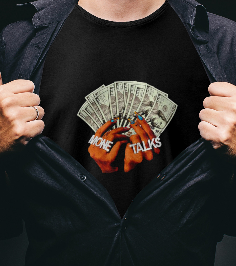Mone Talks Mercedes Moné Cash Fan Rings T-Shirt