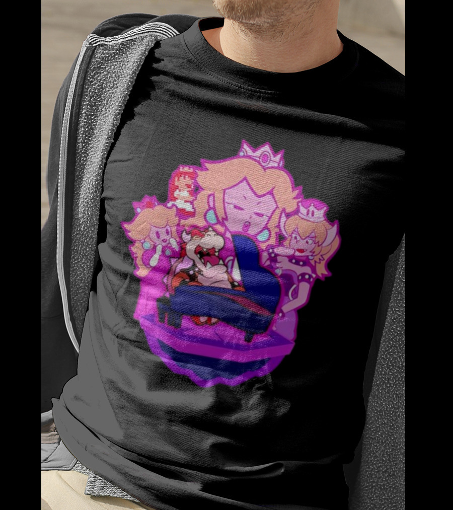 Peaches Super Mario Bros Bowser Piano Performance Oscars T-Shirt