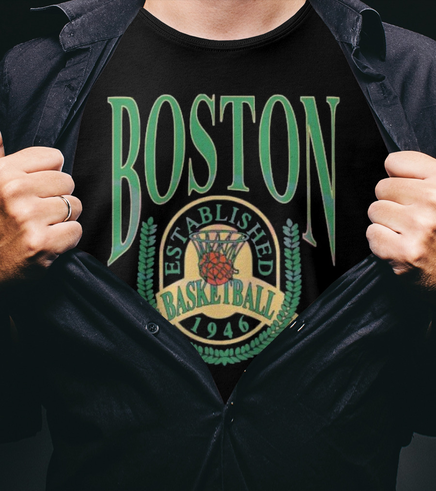 Boston Celtics Established Basketball 1946 NBA Season T-Shirt