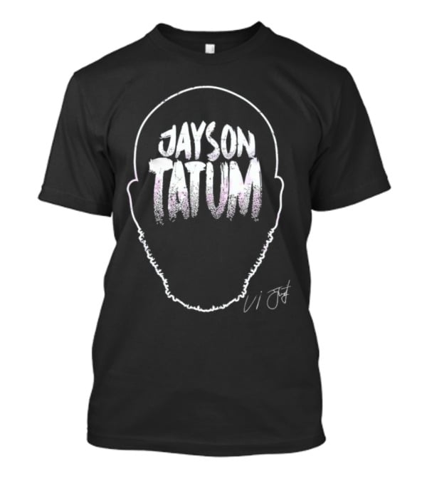 Jayson Tatum Basketball Player Name Art Signature T-Shirt
