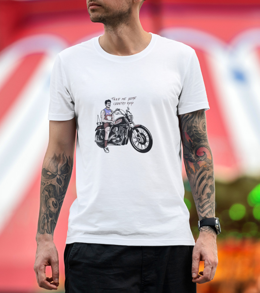 Take Me Home Country Road Motorcycle Rider T-Shirt