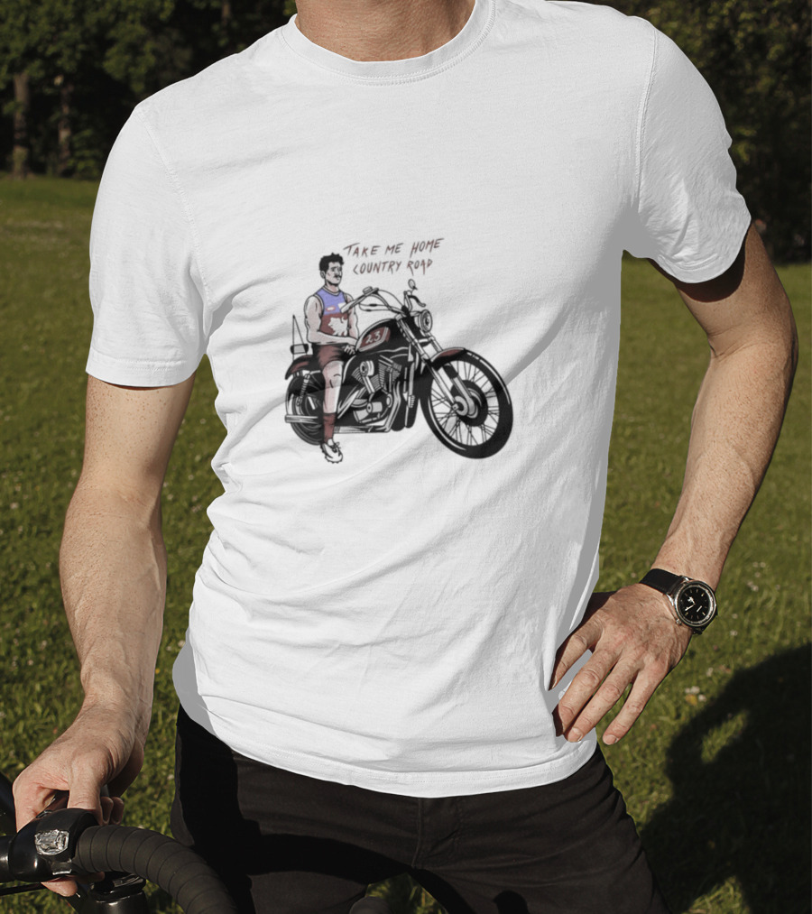 Take Me Home Country Road Motorcycle Rider T-Shirt