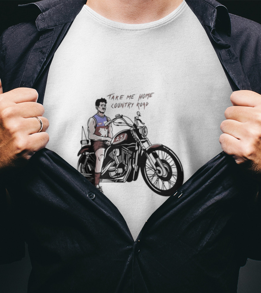 Take Me Home Country Road Motorcycle Rider T-Shirt