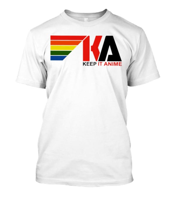 KEEP IT ANIME KA Rainbow Stripes T-Shirt