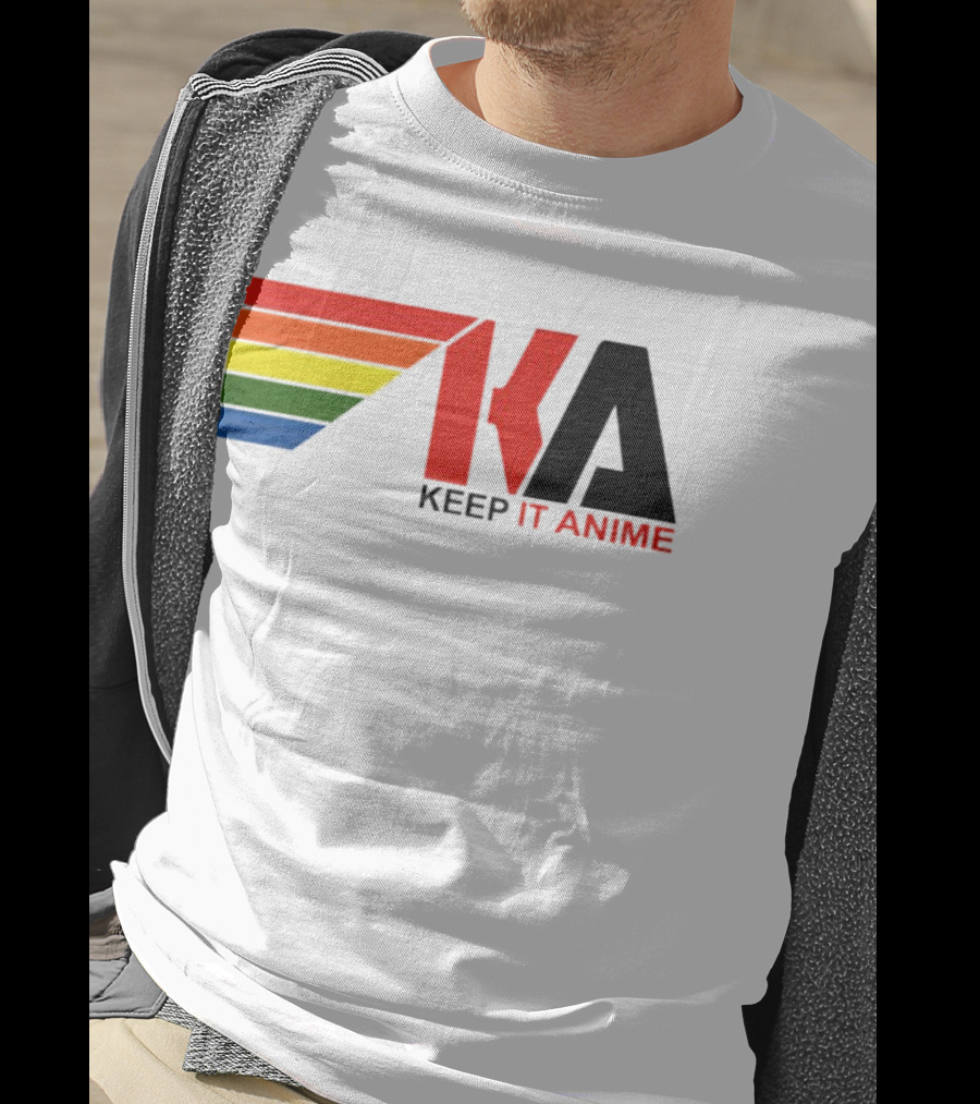 KEEP IT ANIME KA Rainbow Stripes T-Shirt