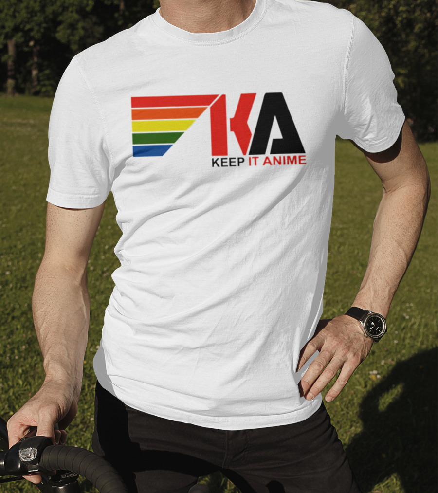 KEEP IT ANIME KA Rainbow Stripes T-Shirt