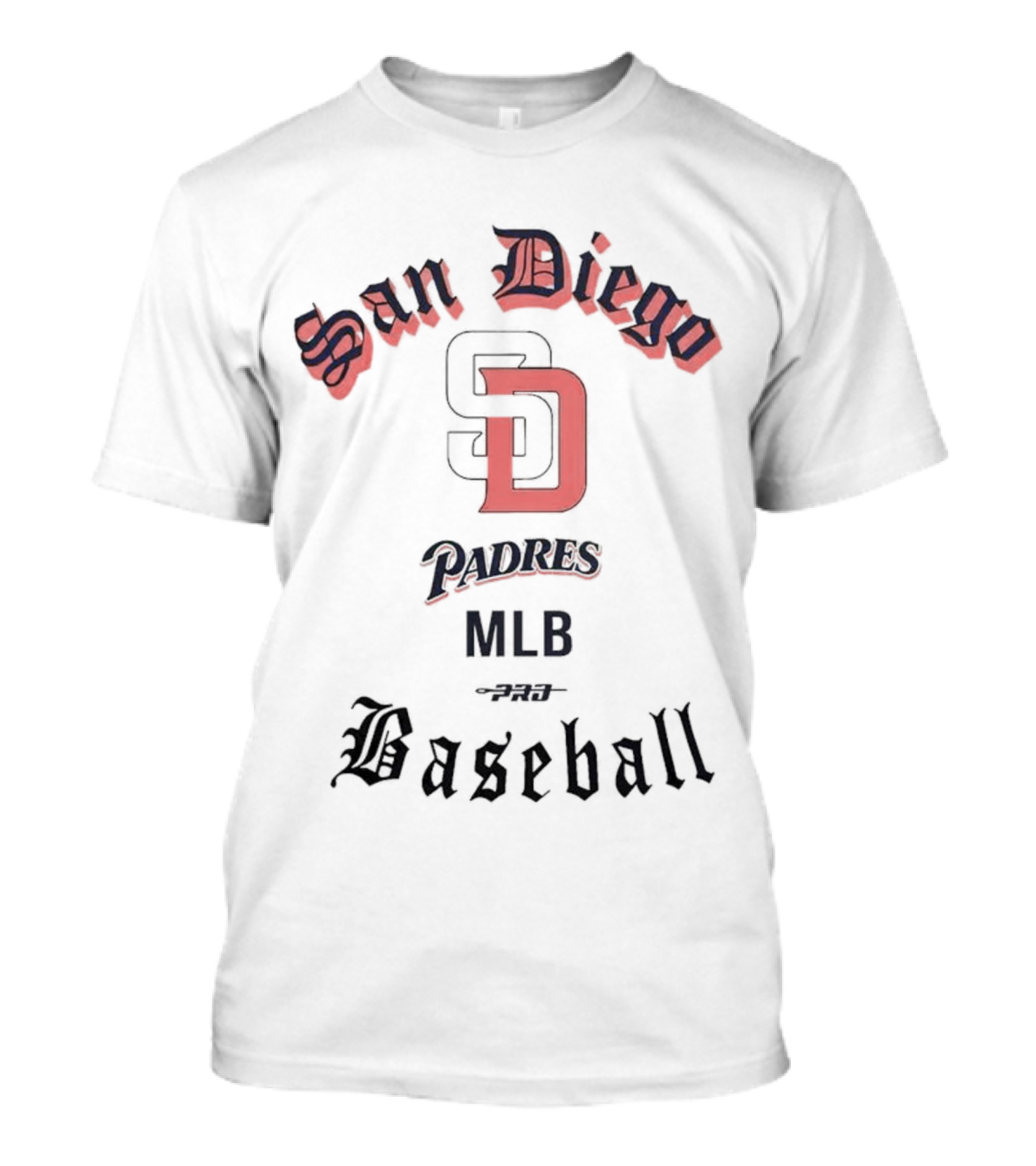 San Diego Padres Cooperstown Collection Old English MLB Baseball T-Shirt