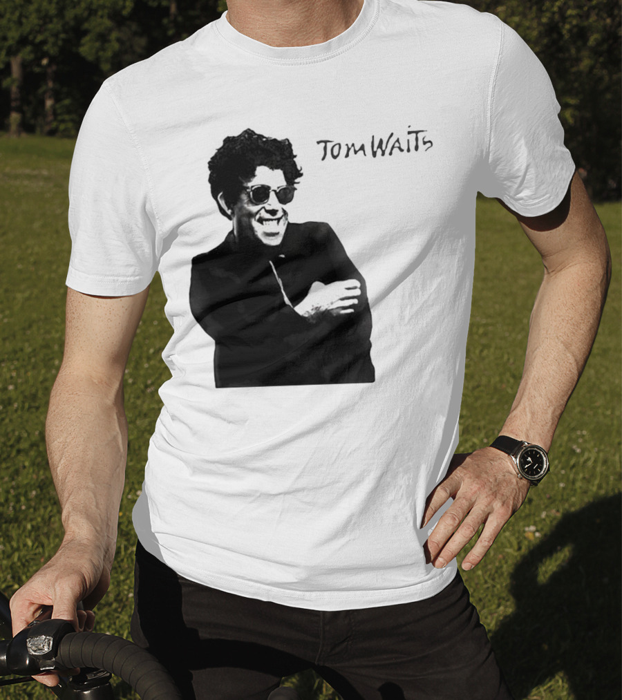 Tom Waits Black And White Sunglasses T-Shirt