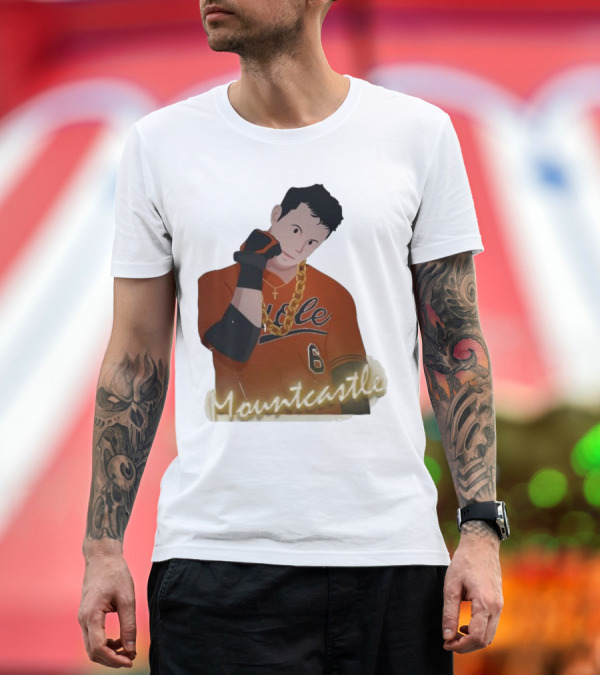 Premium T-Shirt: Mountcastle Neon Ryan Mountcastle Orioles Jersey Number Six T-Shirt Mountcastle Neon Ryan Mountcastle Orioles Jersey Number Six T-Shirt
