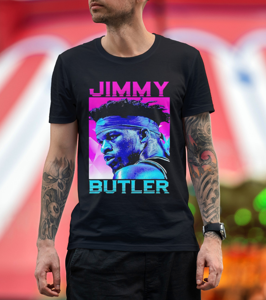 Jimmy Butler Retro Neon T-Shirt
