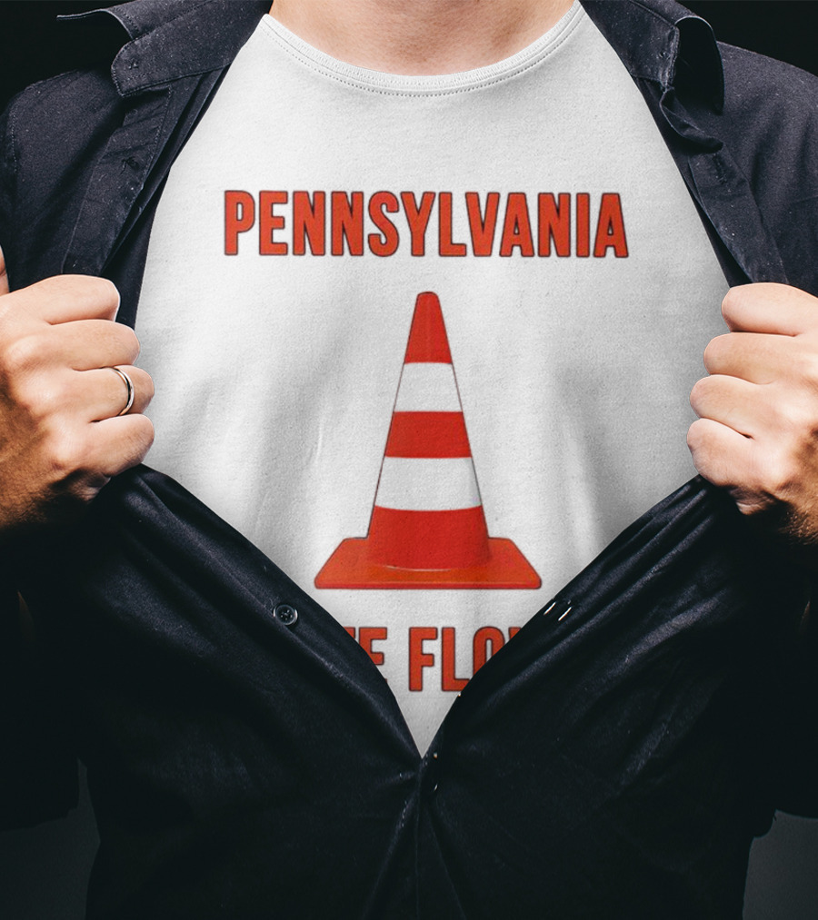 Pennsylvania State Flower Traffic Cone T-Shirt