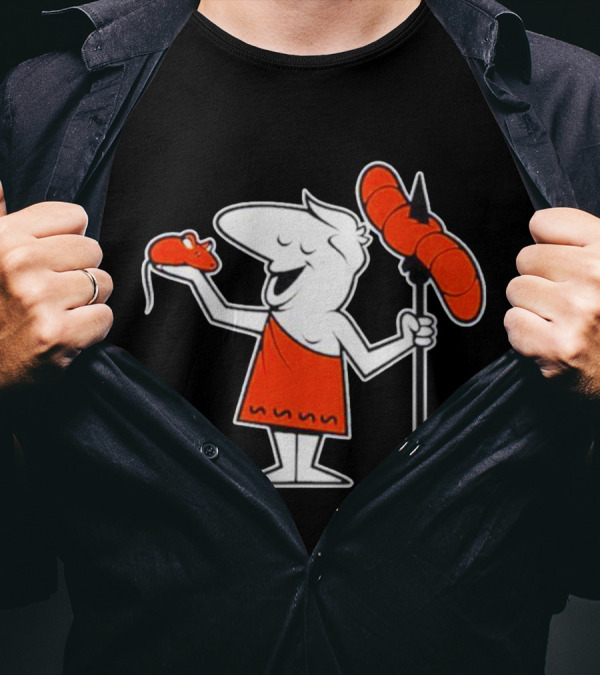 Shark Robot Little Zach Flintstones Dino Mouse Spear T-Shirt
