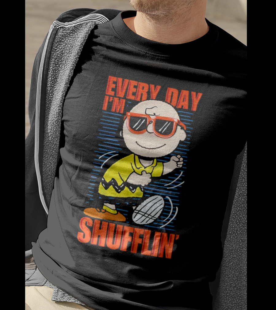 Charlie Brown Every Day I’m Shufflin’ Sunglasses Dance T-Shirt