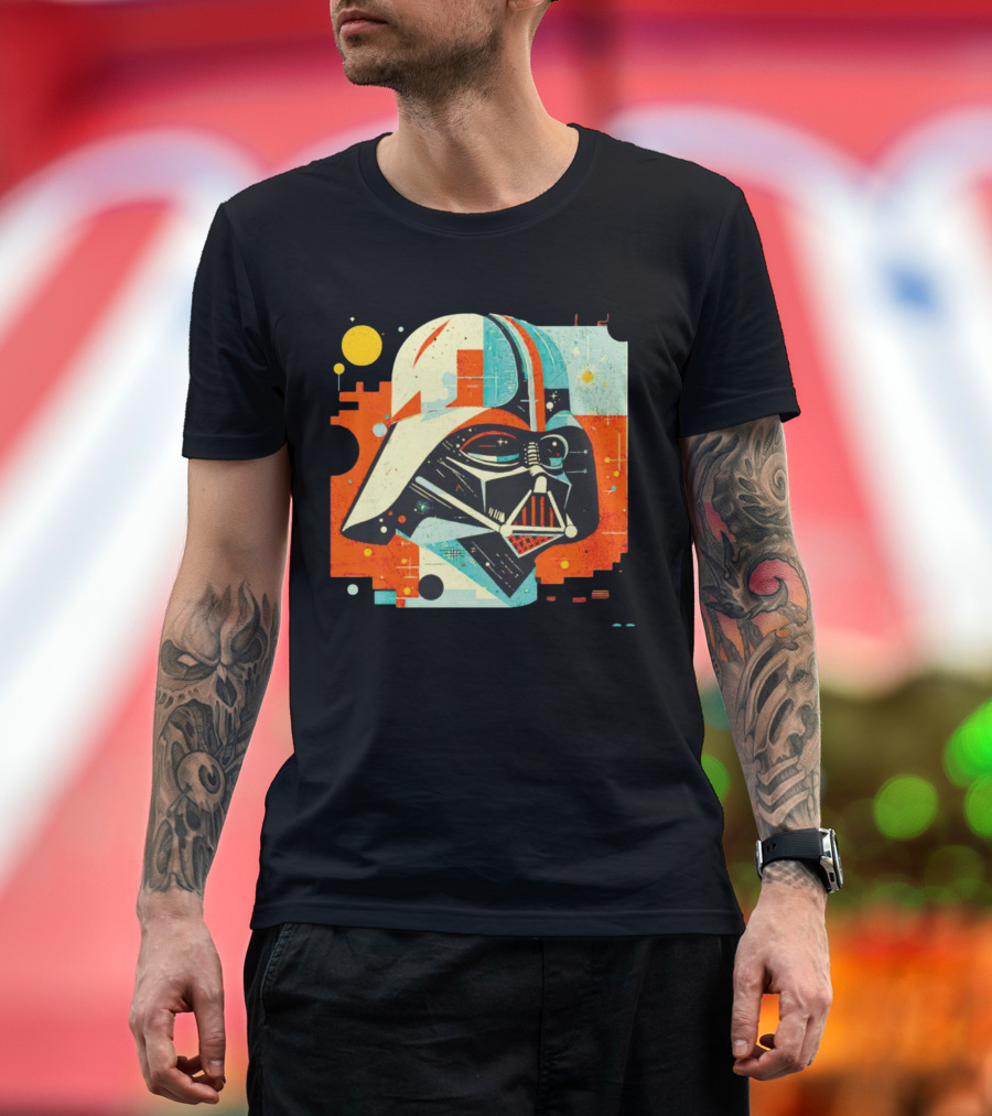 Darth Vader Dark Helmet Pop Art Retro T-Shirt