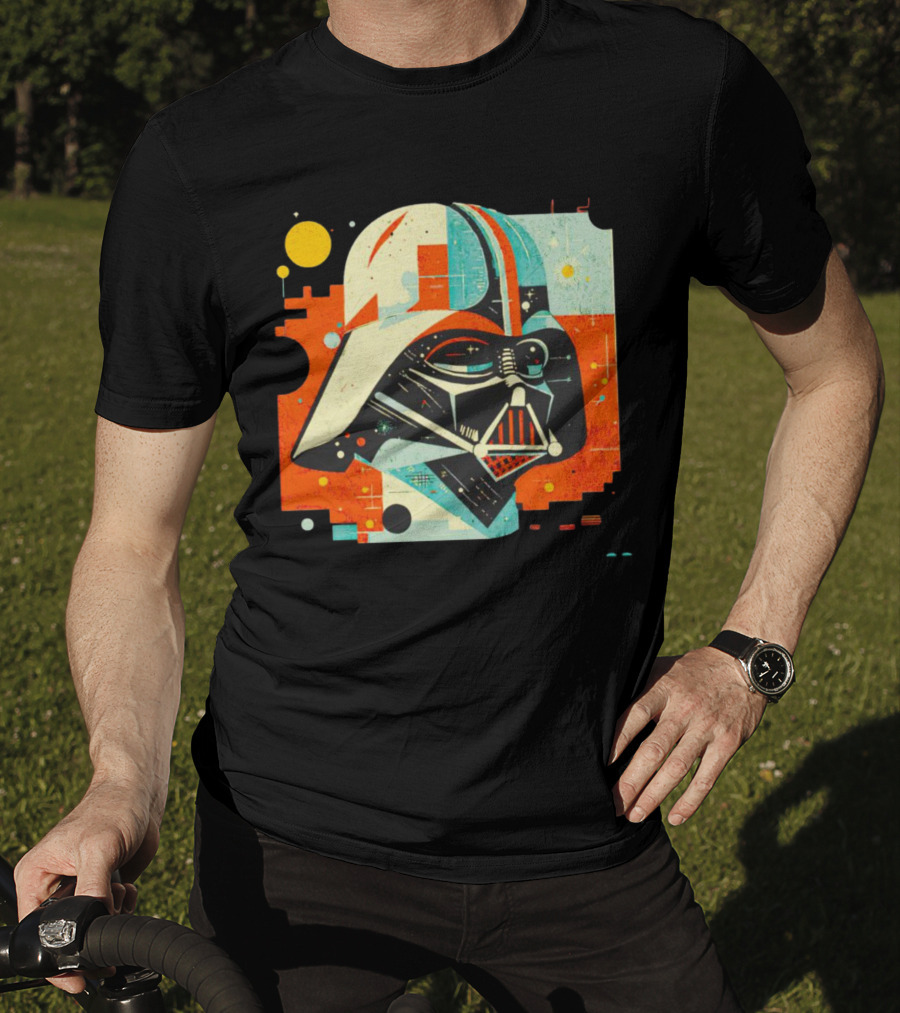 Darth Vader Dark Helmet Pop Art Retro T-Shirt