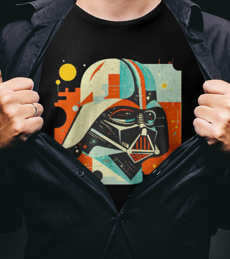 Darth Vader Dark Helmet Pop Art Retro T-Shirt