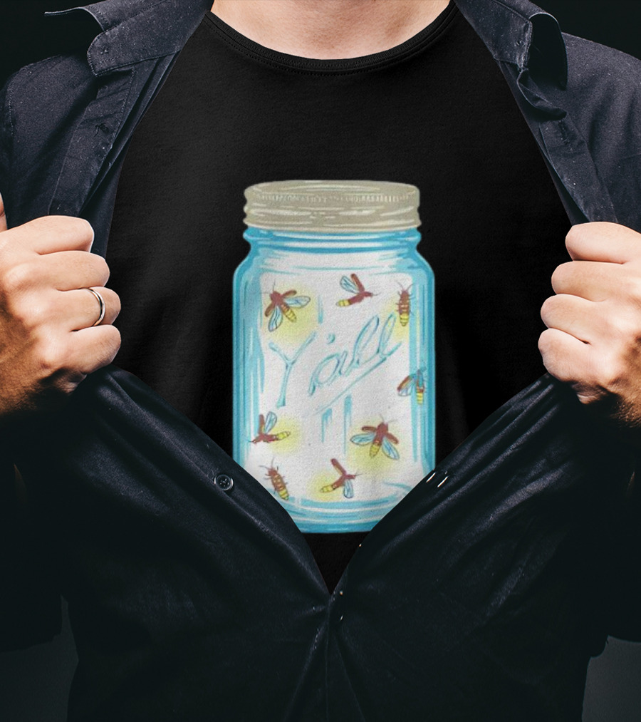 Y’all Kyforky Fireflies In Mason Jar T-Shirt