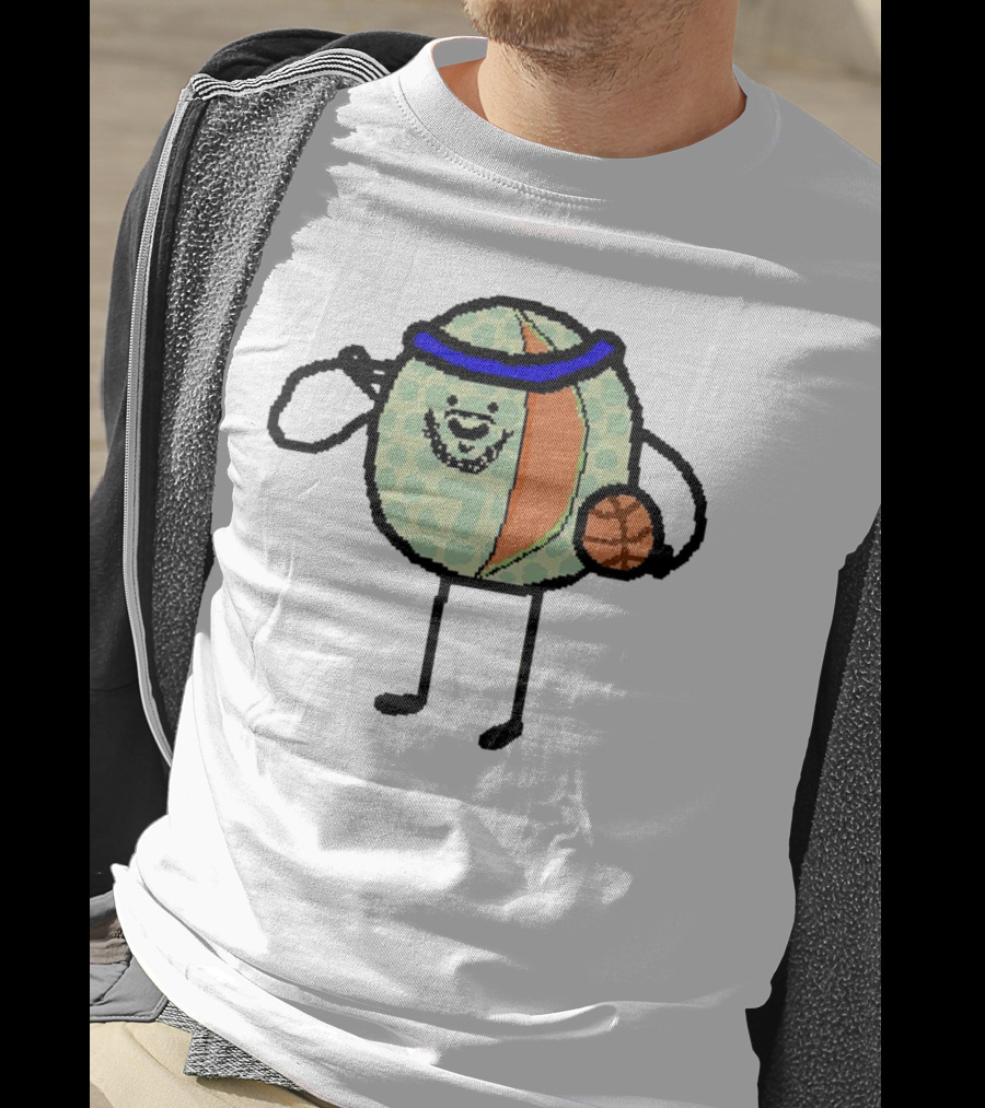 Carmelon Anthony Melon Basketball Figure With Blue Headband And Ball T-Shirt