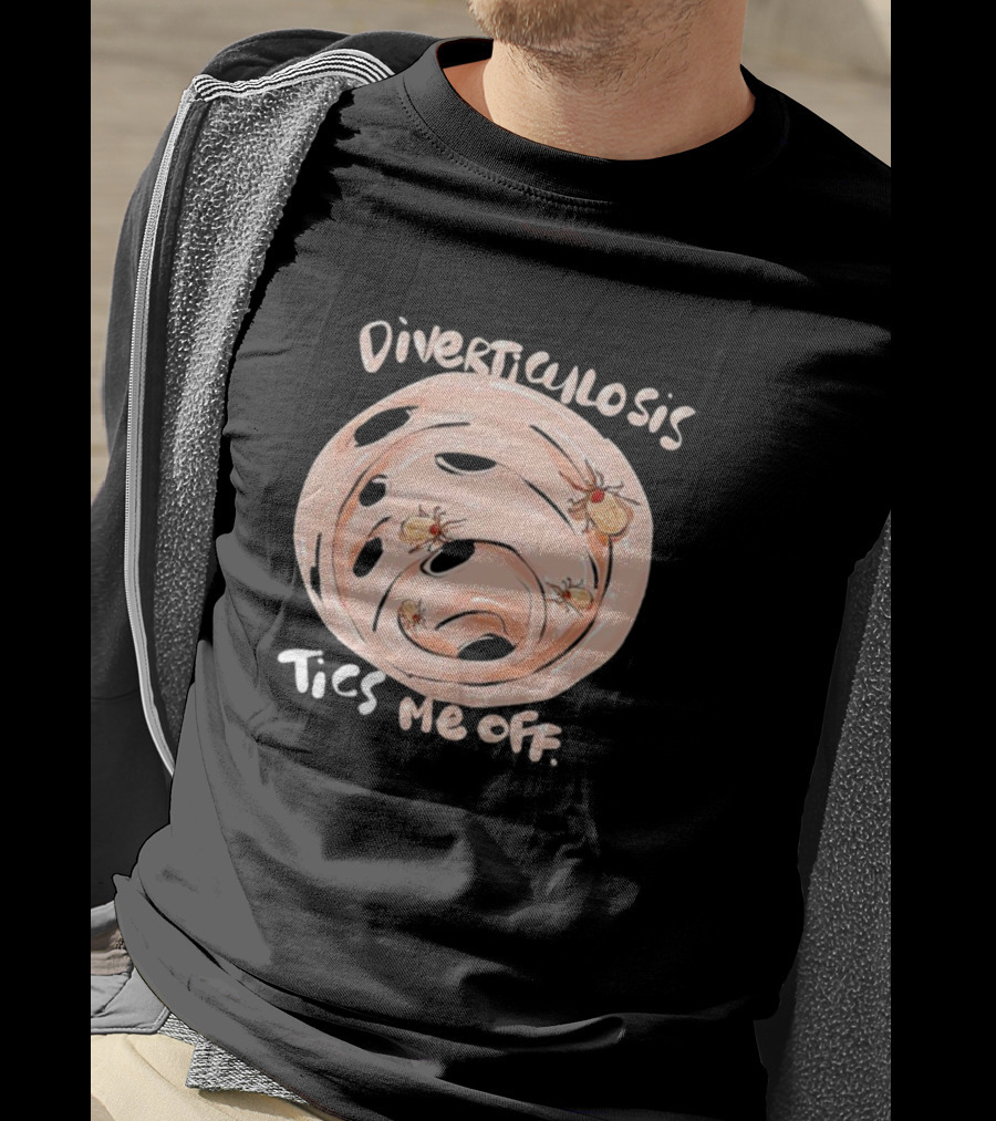 Diverticulosis Ticks Me Off Spiral With Insects T-Shirt
