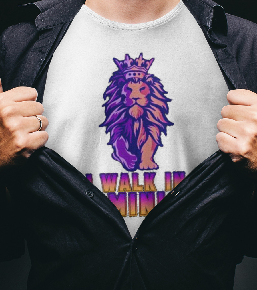 I Walk In Dominion Crowned Lion T-Shirt