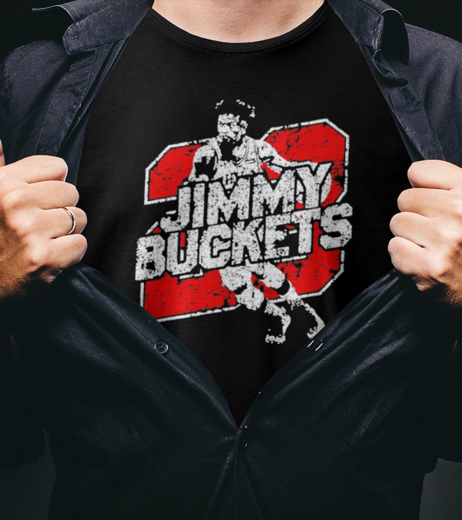 Jimmy Buckets Basketball Retro Athletic Style Player Number T-Shirt