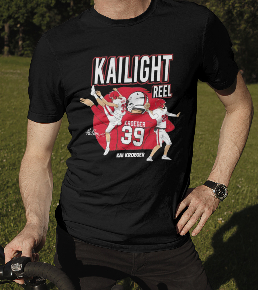 Kailight Reel Kai Kroeger 39 South Carolina Gamecocks Football T-Shirt
