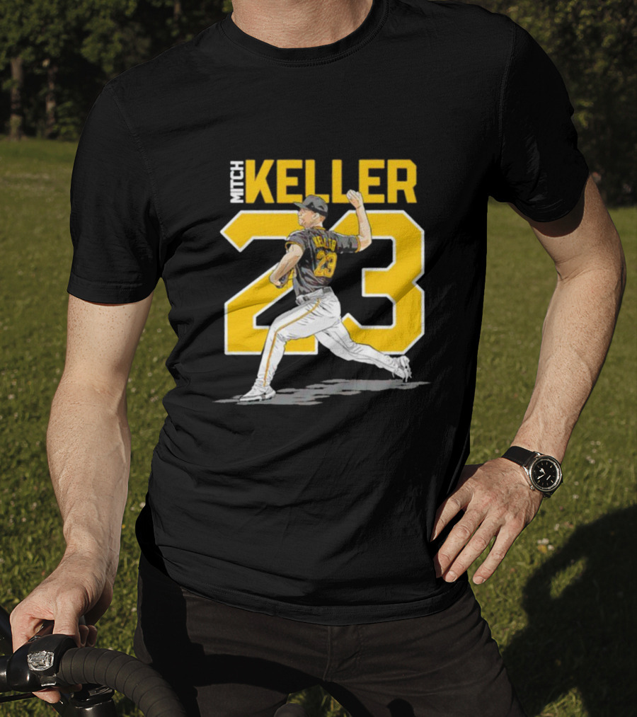 Mitch Keller 23 Pittsburgh Pirates Pitching Action T-Shirt