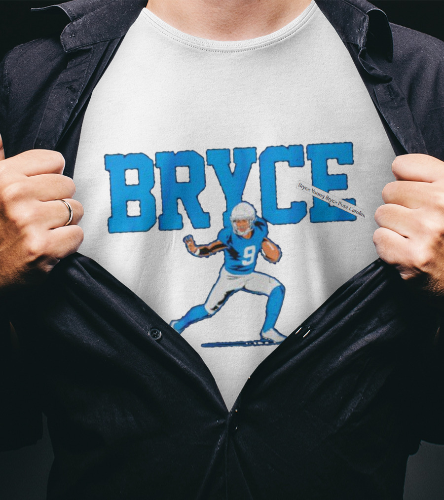 Bryce Young Pose Carolina Panthers Football T-Shirt