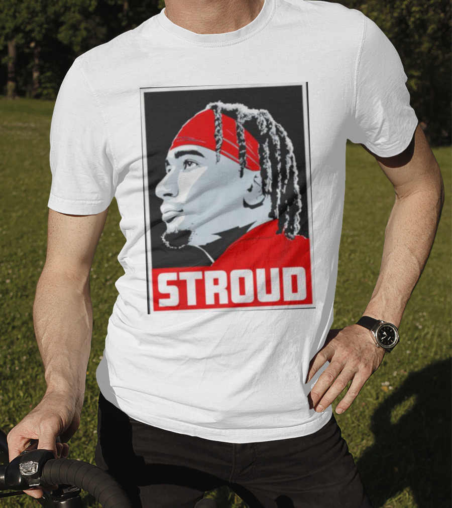 C.J. Stroud Ohio State Buckeyes Portrait Stroud T-Shirt