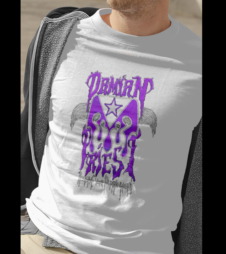 Damian Priest Receive Your Punishment Wings Star Iconic T-Shirt