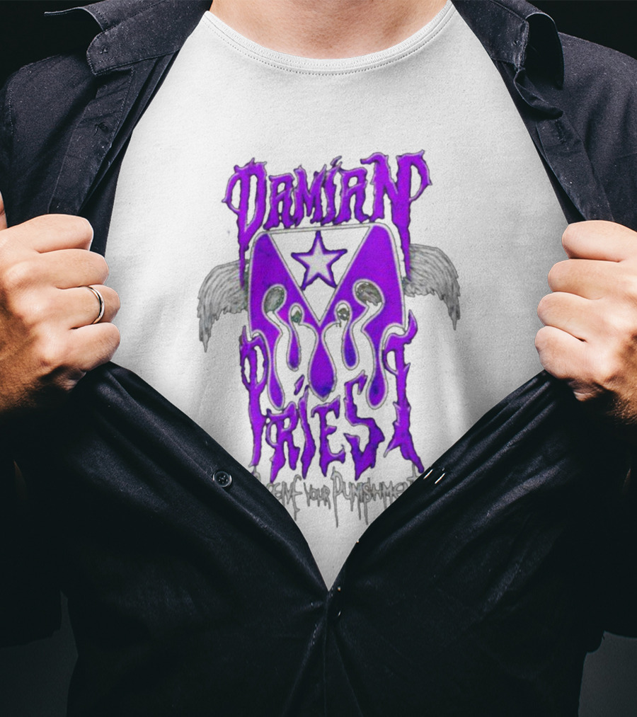 Damian Priest Receive Your Punishment Wings Star Iconic T-Shirt