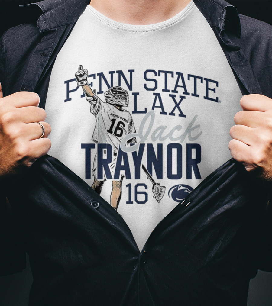 Jack Traynor #16 Penn State LAX Nittany Lions T-Shirt