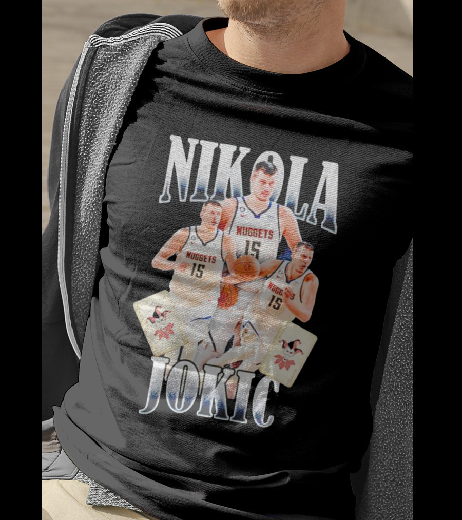 Nikola Jokic Nuggets NBA Joker Playing Cards T-Shirt