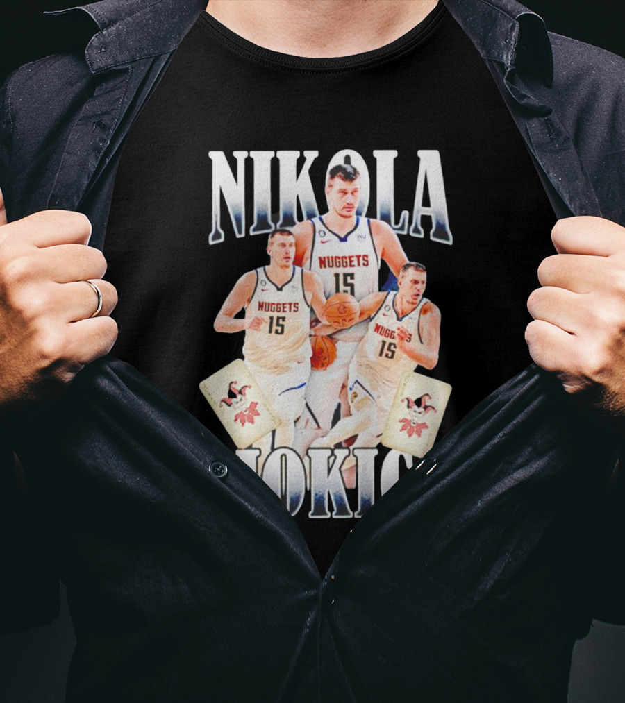 Nikola Jokic Nuggets NBA Joker Playing Cards T-Shirt