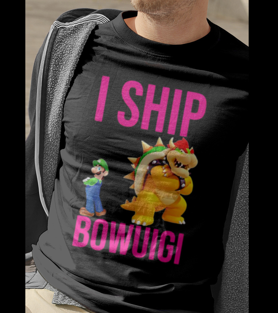 I Ship Bowuigi Super Mario Luigi Bowser T-Shirt