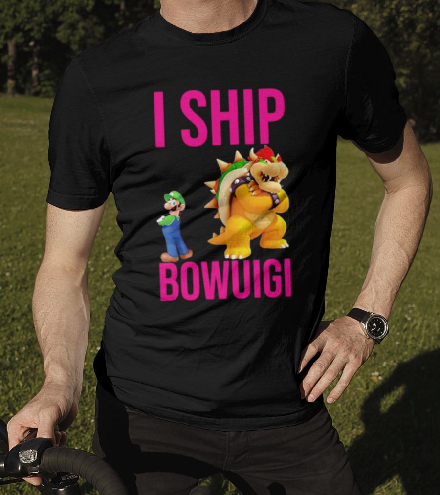 I Ship Bowuigi Super Mario Luigi Bowser T-Shirt