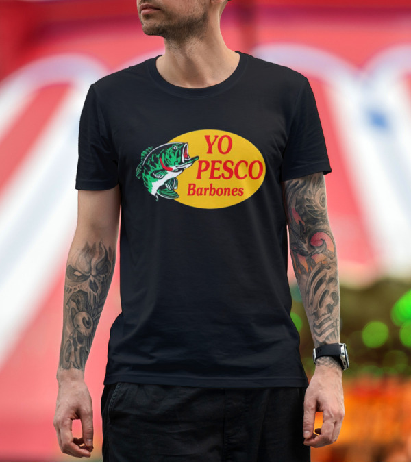 Premium T-Shirt: YO PESCO Barbones Big Fish T-Shirt YO PESCO Barbones Big Fish T-Shirt