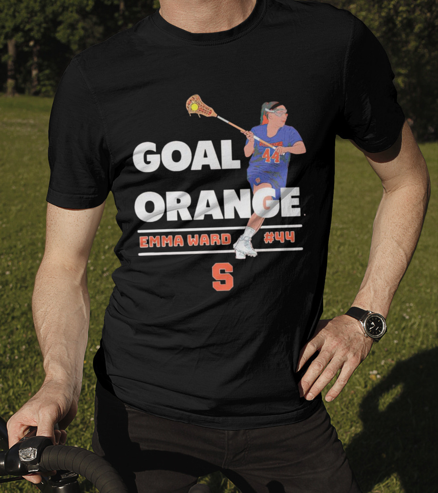 Syracuse Orange Emma Ward #44 Goal Orange Lacrosse T-Shirt