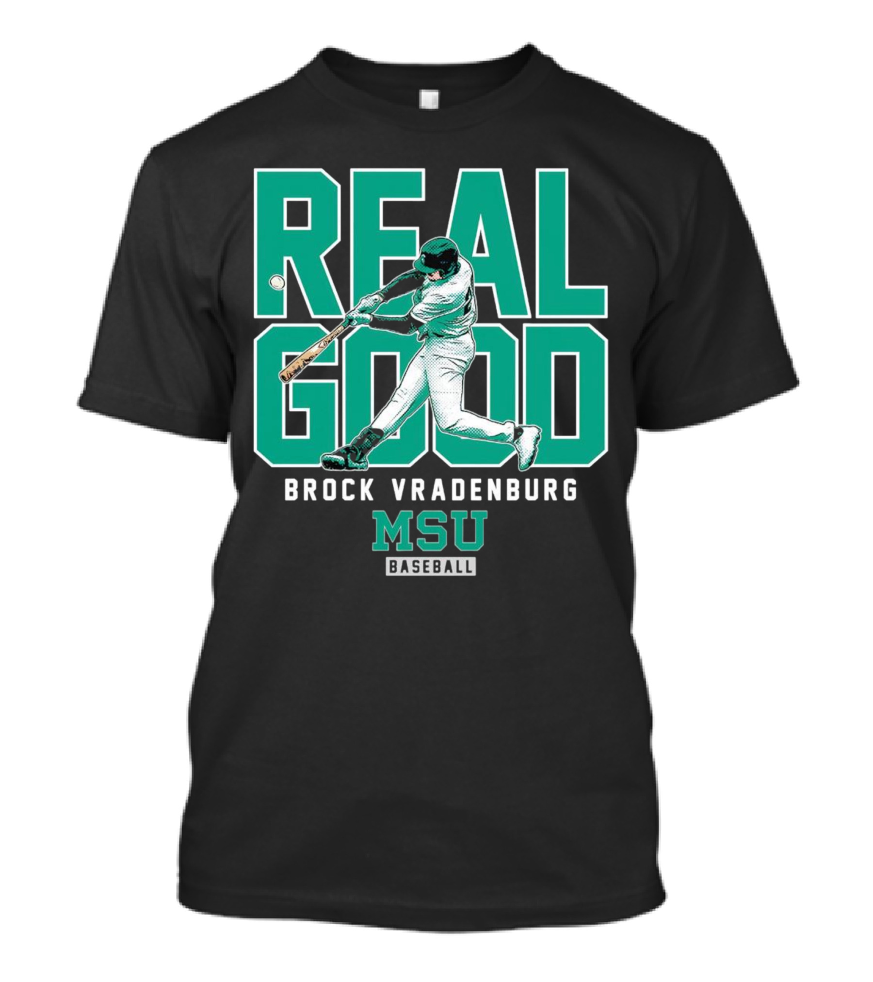 Real Good Brock Vradenburg MSU Baseball T-Shirt